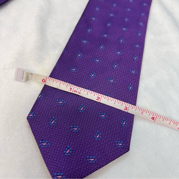 Brooks Brothers Purple Dot Silk Tie - Picture 5 of 6